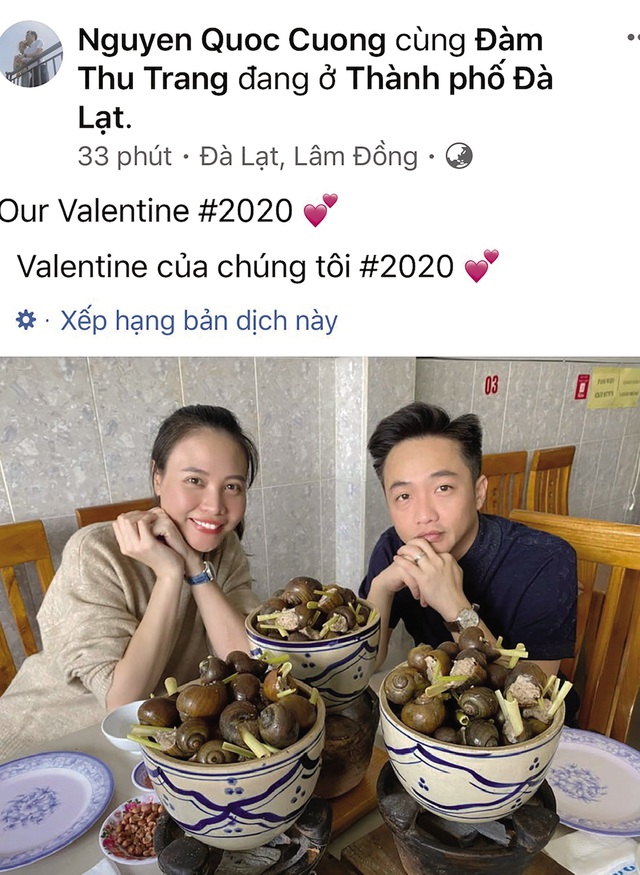 Valentine của sao Việt: Từ kim cương, xế sang đến đơn giản là một bữa ốc vỉa hè - Ảnh 1.