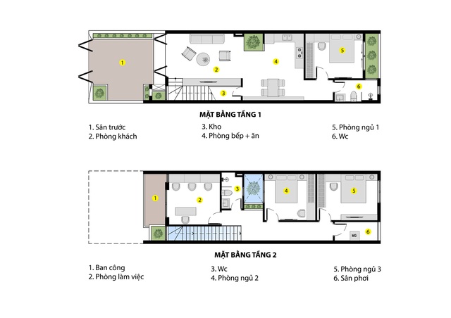 Nhà phố 2 tầng được thiết kế ấn tượng với khoảng thông tầng nhiều ánh sáng ở Đà Nẵng - Ảnh 3.