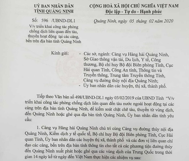 Quảng Ninh: Không cho hành khách, thuyền viên lên bờ khi đi qua các vùng dịch - Ảnh 4.