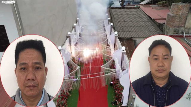 Khởi tố 2 đối tượng đốt pháo đỏ đường trong đám cưới ở Hà Nội - Ảnh 2.