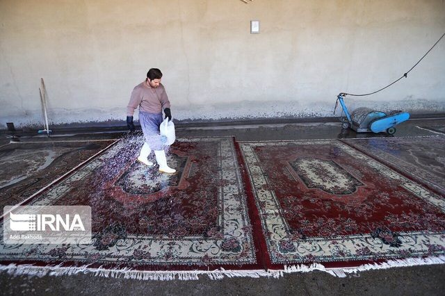 Người Iran giặt thảm đón tết truyền thống giữa tâm dịch COVID-19 - Ảnh 5.