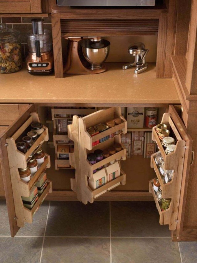 Nhà bếp nhỏ đến đâu cũng vẫn đẹp nhờ cách lưu trữ thông minh này - Ảnh 8.