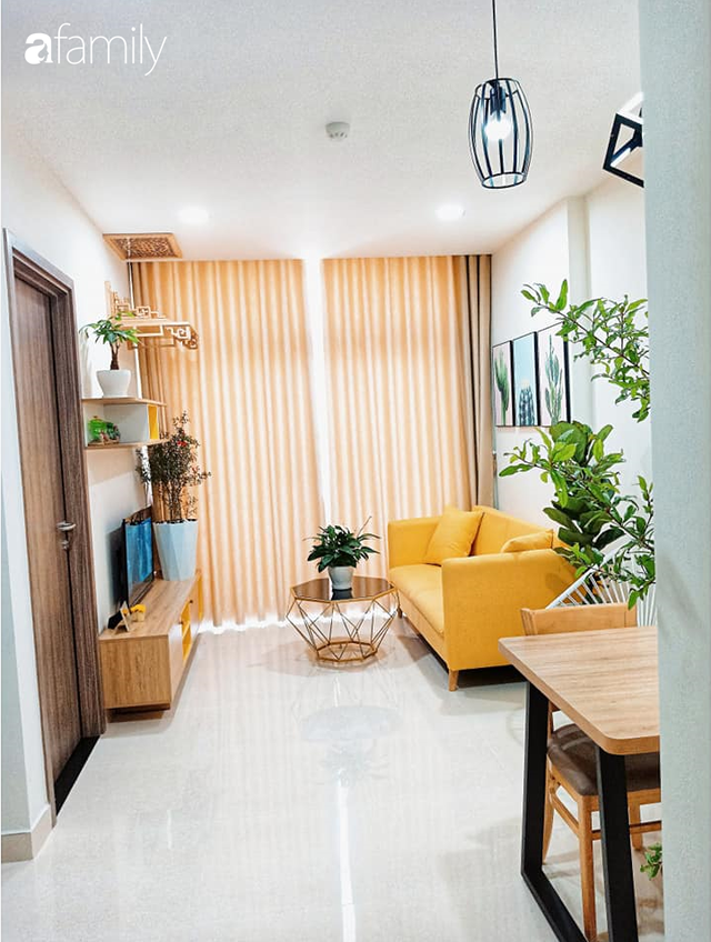 Sở hữu căn hộ 60m², vợ đảm Đắk Lắk thiết kế theo tông màu vàng đẹp mê ly với chi phí 100 triệu  - Ảnh 2.