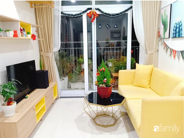 Sở hữu căn hộ 60m², vợ đảm Đắk Lắk thiết kế theo tông màu vàng đẹp mê ly với chi phí 100 triệu  - Ảnh 3.