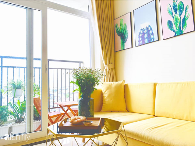 Sở hữu căn hộ 60m², vợ đảm Đắk Lắk thiết kế theo tông màu vàng đẹp mê ly với chi phí 100 triệu  - Ảnh 5.