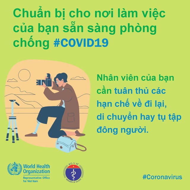 Tổ chức Y tế thế giới khuyến cáo gì để phòng dịch COVID-19 hiệu quả nơi làm việc? - Ảnh 6.