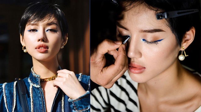 Khánh Linh trang điểm mắt ombre - Ảnh 4.