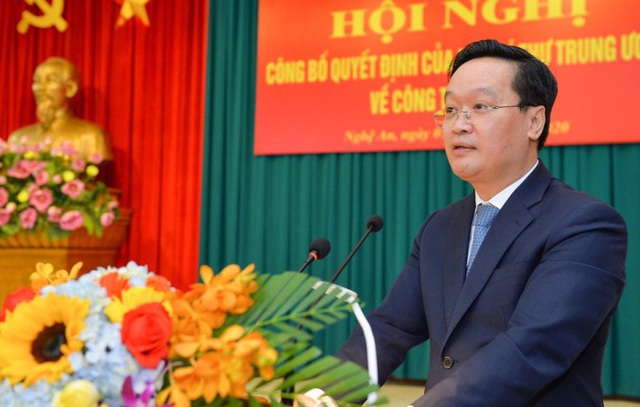 Thứ trưởng Bộ Kế hoạch và Đầu tư giữ chức Phó Bí thư Tỉnh ủy Nghệ An - Ảnh 1.