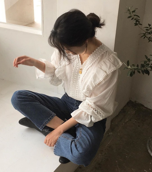 Áo blouse quý tộc , bánh bèo là thế nhưng lên đồ lại sang chảnh khó tin - Ảnh 3.