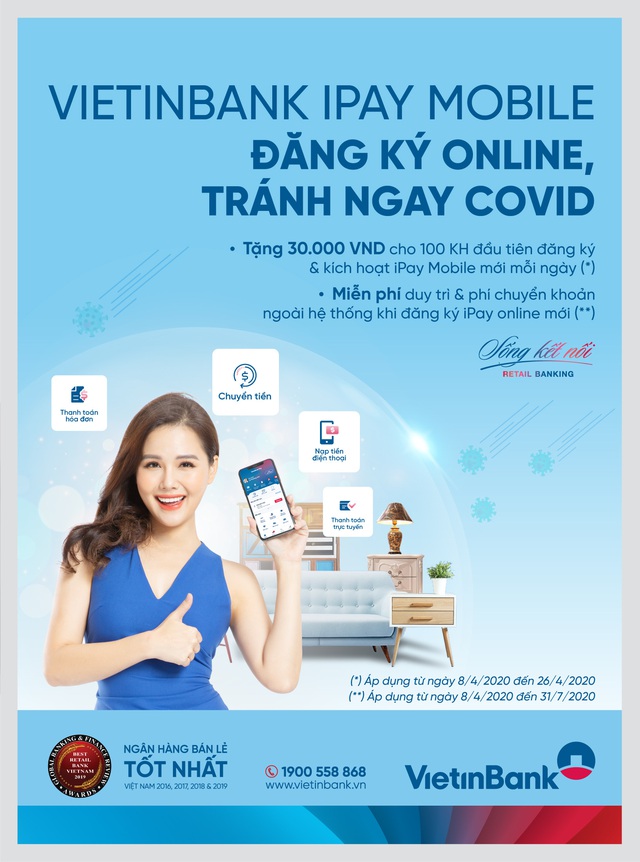 Tặng ngay 30.000 VND và miễn phí giao dịch VietinBank iPay Mobile - Ảnh 1.