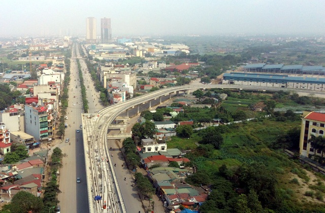 Đường sắt trên cao tuyến Nhổn - ga Hà Nội nhìn từ flycam chuẩn bị đưa vào vận hành thử nghiệm - Ảnh 11.