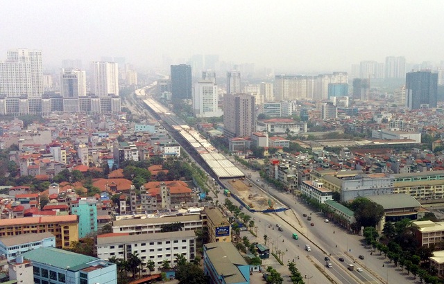 Đường sắt trên cao tuyến Nhổn - ga Hà Nội nhìn từ flycam chuẩn bị đưa vào vận hành thử nghiệm - Ảnh 15.