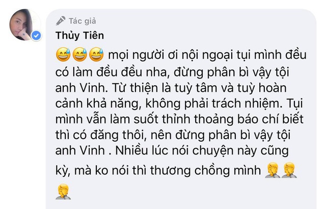 Công Vinh bị mỉa mai lo làm từ thiện miền Tây mà không thấy về Nghệ An giúp đỡ, Thủy Tiên nhẹ nhàng phản pháo - Ảnh 4.