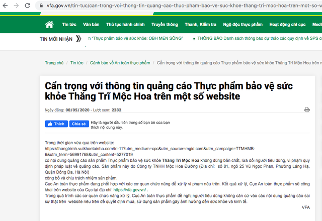 Liên tiếp phát hiện sản phẩm thực phẩm chức năng quảng cáo như thuốc chữa bệnh  - Ảnh 1.