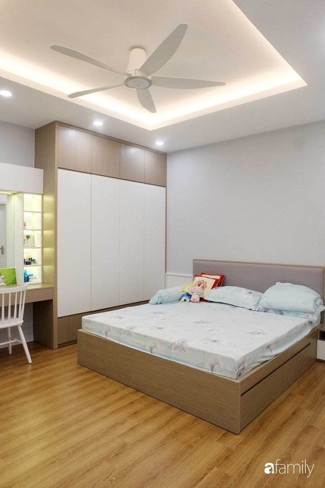 Chỉ vỏn vẹn 66m² nhưng căn hộ nhỏ này ở Long Biên, Hà Nội đã tạo ấn tượng mạnh mẽ với thiết kế nội thất thông minh  - Ảnh 12.