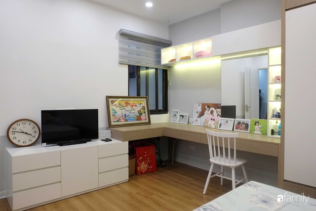 Chỉ vỏn vẹn 66m² nhưng căn hộ nhỏ này ở Long Biên, Hà Nội đã tạo ấn tượng mạnh mẽ với thiết kế nội thất thông minh  - Ảnh 16.