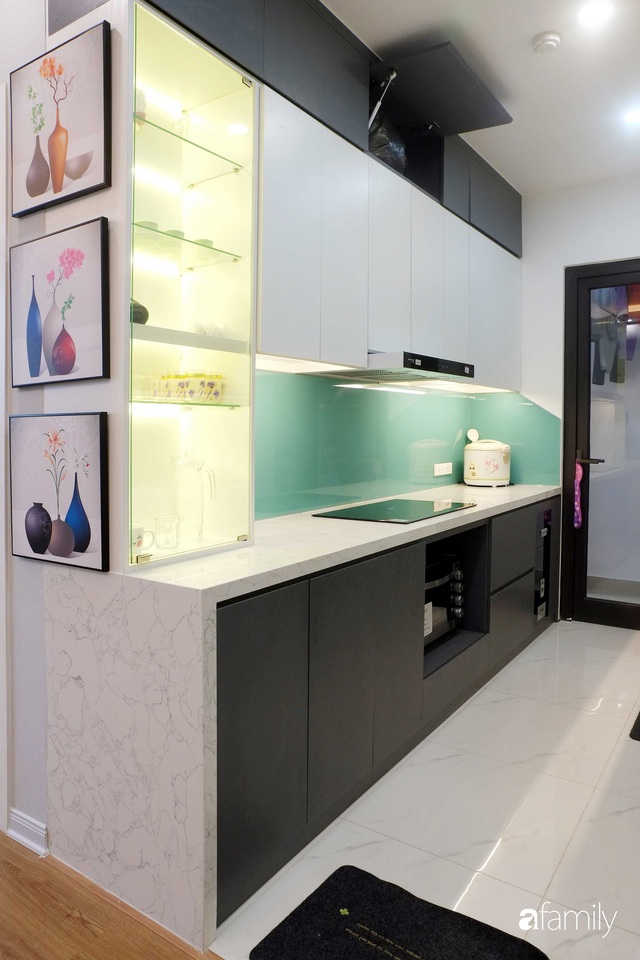 Chỉ vỏn vẹn 66m² nhưng căn hộ nhỏ này ở Long Biên, Hà Nội đã tạo ấn tượng mạnh mẽ với thiết kế nội thất thông minh  - Ảnh 10.