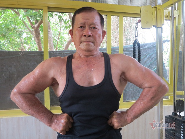 Cụ ông An Giang 84 tuổi cơ bắp cuồn cuộn, ngày tập gym 2 tiếng - Ảnh 3.