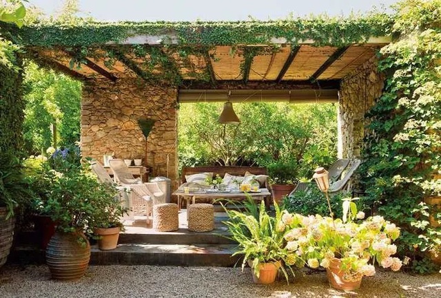 Gợi ý trang trí sân nhà thành góc tận hưởng mùa hè thú vị - Ảnh 4.