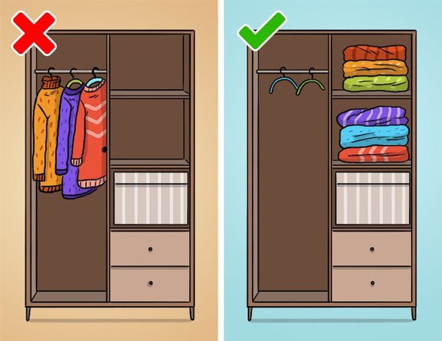 10 sai lầm khi sắp xếp tủ quần áo mà đến 90% chị em đều mắc phải nhưng không hề hay biết - Ảnh 4.
