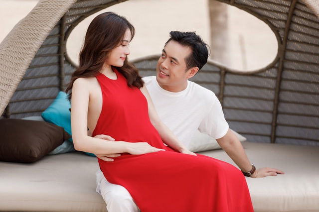 Vợ  trẻ đẹp của Dương Khắc Linh khoe cận cảnh bụng bầu mang song thai, tiết lộ lý do giữ kín tin vui suốt 4 tháng - Ảnh 8.