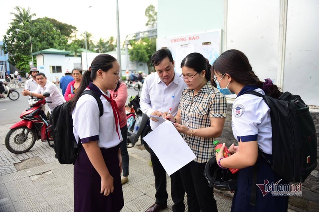 Phòng thi đặc biệt trong kỳ thi lớp 10 ở Sài Gòn - Ảnh 4.