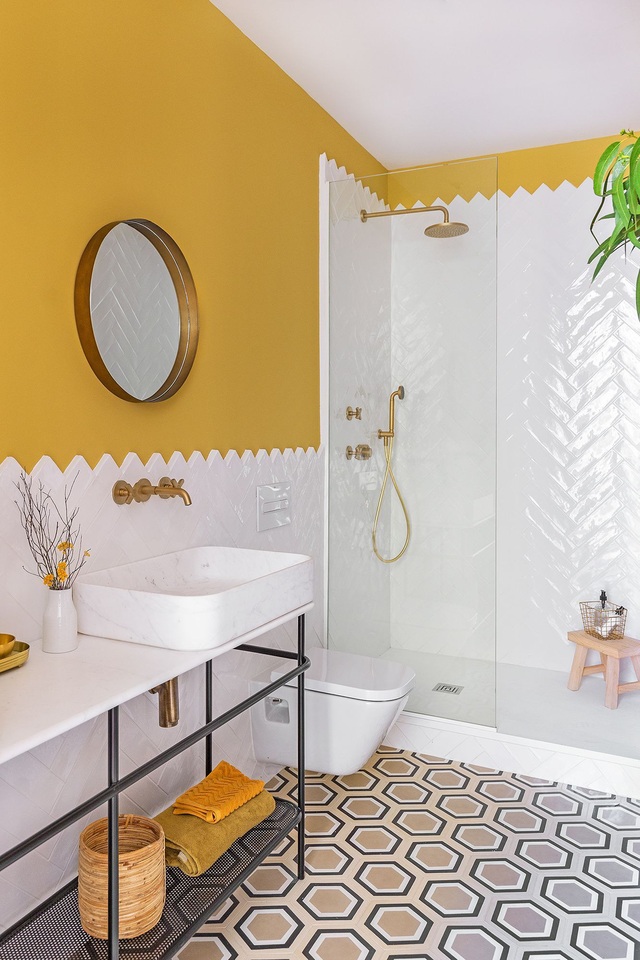 Những bí mật trang trí tường phòng tắm tạo nên không gian vui nhộn, đặc sắc - Ảnh 8.