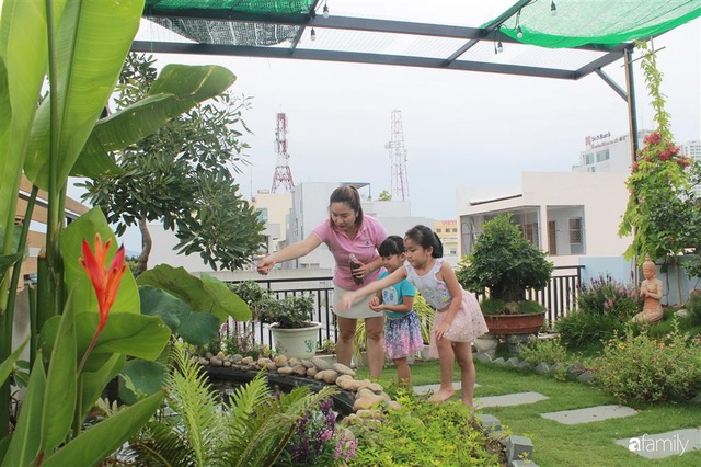 Sân thượng bê tông 40m² biến hình thành khu vườn xanh mát chỉ với 23 triệu đồng ở Đà Nẵng - Ảnh 6.