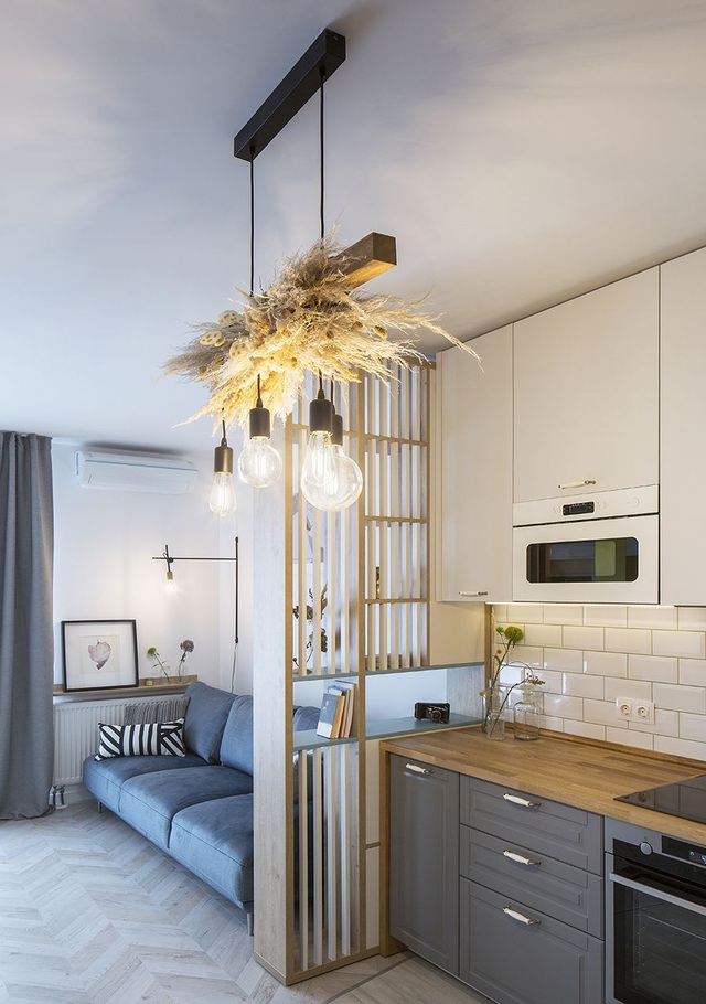 Sự pha trộn màu sắc ấn tượng với 3 gam màu: Xanh dương, vàng và xám trong một căn hộ hiện đại - Ảnh 11.