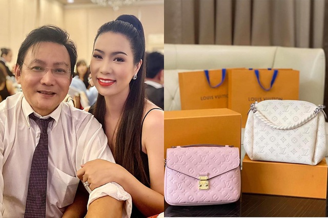Chồng đại gia Á hậuTrịnh Kim Chi  tặng hai túi hàng hiệu mừng sinh nhật vợ - Ảnh 2.