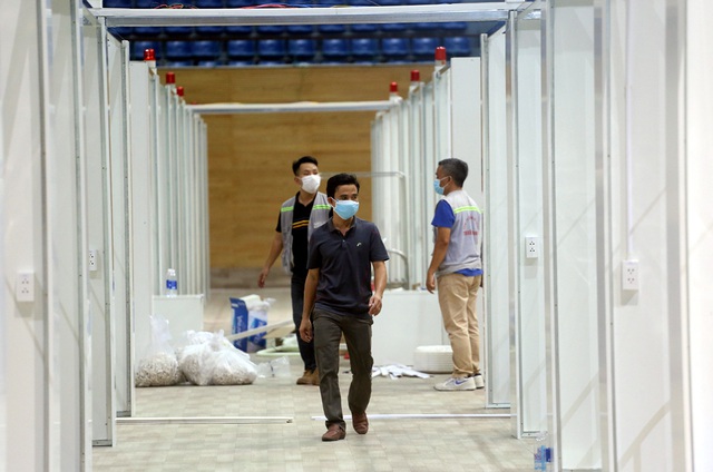 Hình ảnh bệnh viện dã chiến tại Đà Nẵng cơ bản hoàn thành sau 72h thi công thần tốc - Ảnh 9.