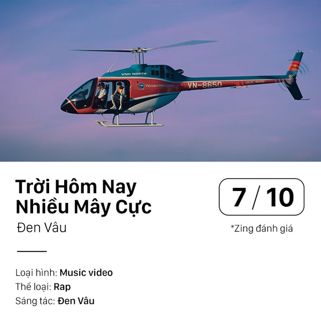 Ngồi trên trực thăng, rap Tăng Thanh Hà và sự lộn xộn của Đen Vâu - Ảnh 1.