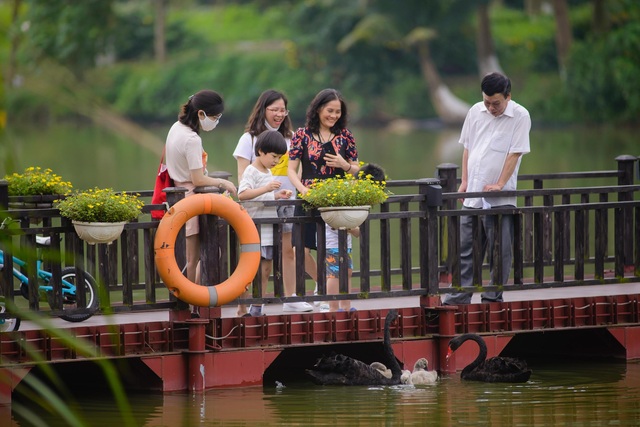 Ngắm bình minh đẹp tựa tranh vẽ tại khu đô thị xanh Ecopark - Ảnh 9.