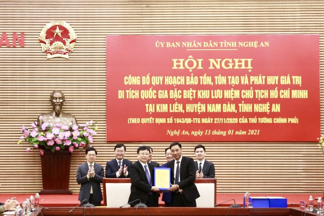 Công bố Quy hoạch bảo tồn, tôn tạo và phát huy giá trị Khu lưu niệm Chủ tịch Hồ Chí Minh tại Nghệ An - Ảnh 1.