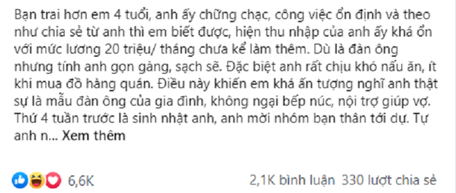 Bạn trai lương tháng 20 triệu nhưng chỉ sau 1 lần đi chợ chung, cô người yêu choáng váng muốn bỏ của chạy lấy người - Ảnh 1. Bạn trai lương tháng 20 triệu nhưng chỉ sau 1 lần đi chợ chung, cô người yêu choáng váng muốn bỏ của chạy lấy người - Ảnh 1.