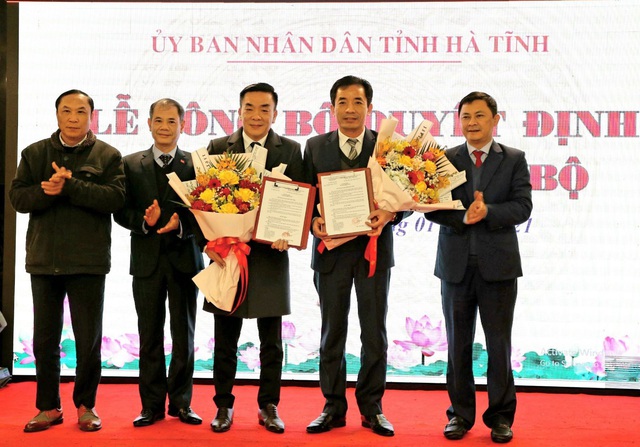 Hà Tĩnh công bố quyết định bổ nhiệm 2 Phó Giám đốc Sở Y tế - Ảnh 1.
