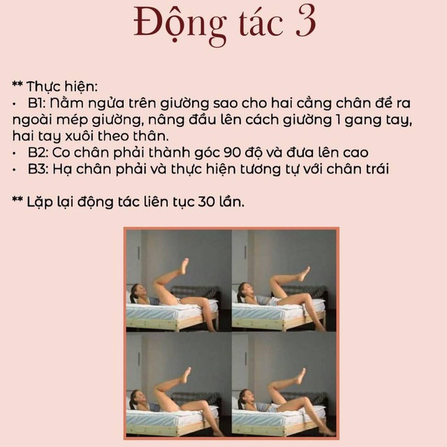 Chẳng cần ra phòng tập, thực hiện 5 động tác giảm mỡ đùi và bụng này ngay trên giường, nàng sẽ có vóc dáng nuột nà đón Tết - Ảnh 4.