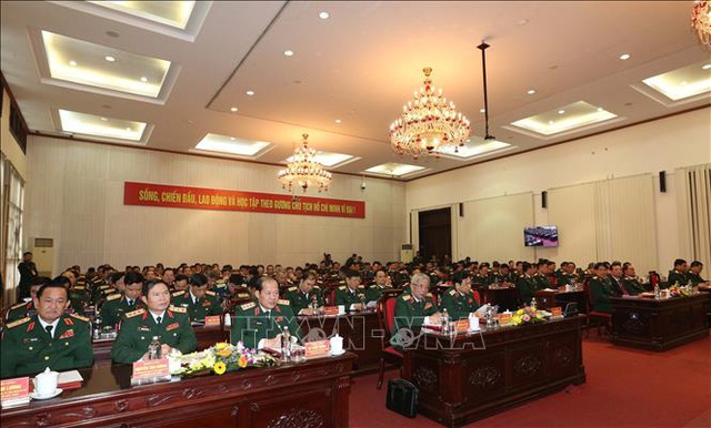  Bộ Quốc phòng gặp mặt đại biểu Quân đội dự Đại hội XIII của Đảng  - Ảnh 1.
