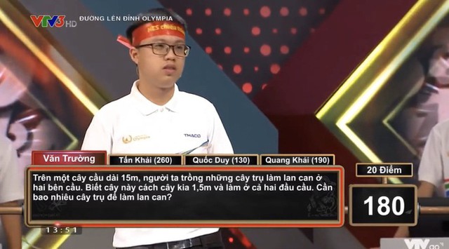 C&acirc;u hỏi cần bao nhi&ecirc;u trụ x&acirc;y cầu l&agrave;m th&iacute; sinh Olympia bối rối - Ảnh 2.