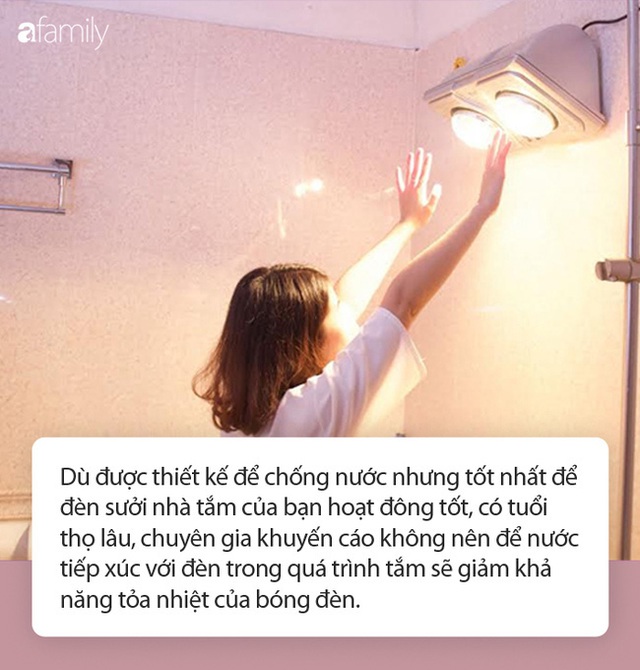 Dùng đèn sưởi nhà tắm vào ngày rét đậm: Chuyên gia khuyến cáo cần ghi nhớ 4 lưu ý sống còn - Ảnh 2.