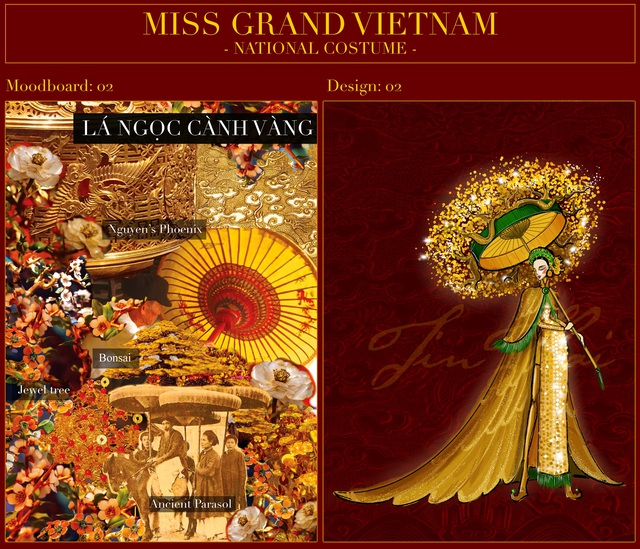 Hé lộ quốc phục Lá ngọc cành vàng Á hậu Ngọc Thảo mang đến Miss Grand International - Ảnh 5.