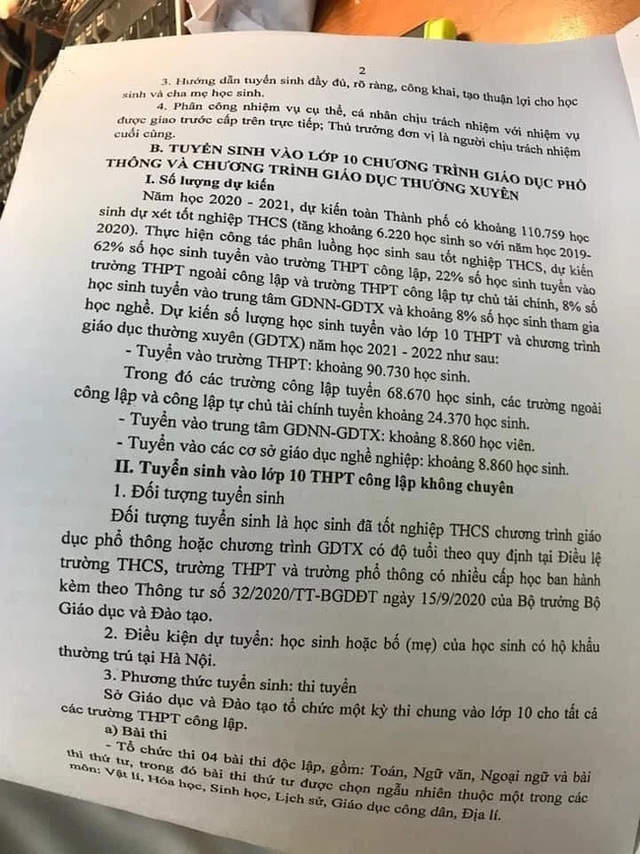4 thay đổi quan trọng trong kỳ thi tuyển sinh lớp 10 năm 2021 ở Hà Nội, học sinh cần nắm rõ tránh đăng ký nguyên vọng sai sót - Ảnh 2.