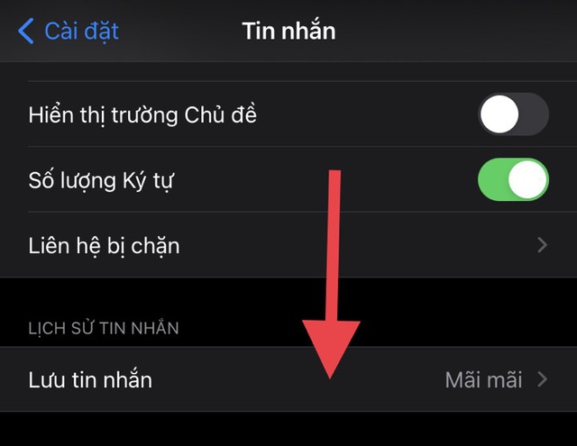 Cách tự động xoá tin nhắn văn bản cũ trên iphone hoặc ipad - Ảnh 4.
