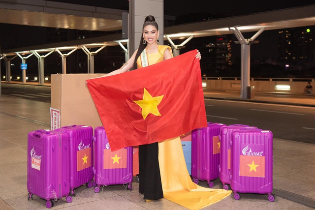 Ngọc Thảo mặc đồ bảo hộ, đeo sash Việt Nam lên đường chinh phục Miss Grand International 2020 - Ảnh 1.