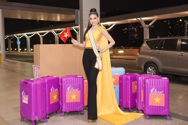 Ngọc Thảo mặc đồ bảo hộ, đeo sash Việt Nam lên đường chinh phục Miss Grand International 2020 - Ảnh 2.