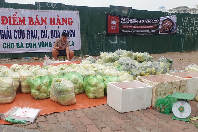 Hà Nội: Các điểm giải cứu nông sản xuất hiện khắp nơi - Ảnh 1.