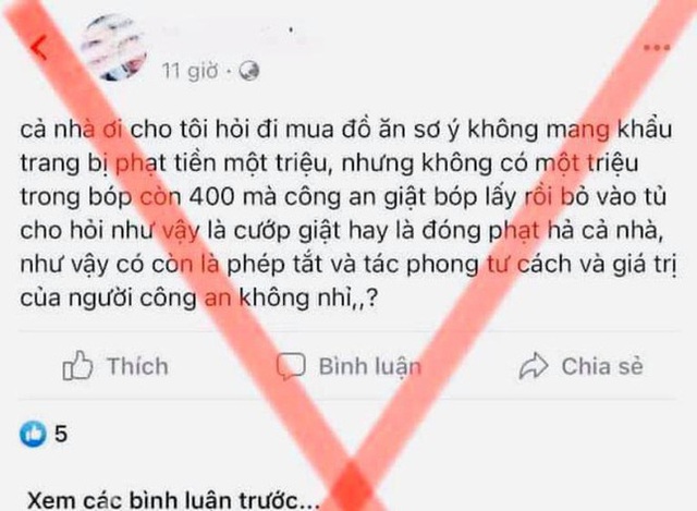 Người đàn bà trả giá vì tung tin sai sự thật về việc công an giật ví lấy tiền - Ảnh 2.