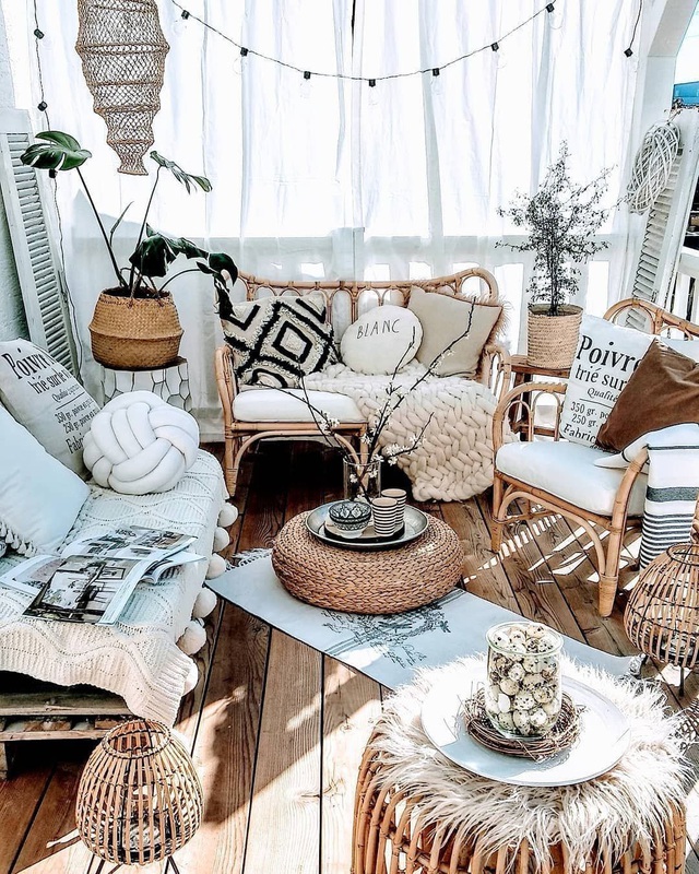 15 gợi ý hiên nhà đậm chất Boho phóng khoáng để đón Tết - Ảnh 4.