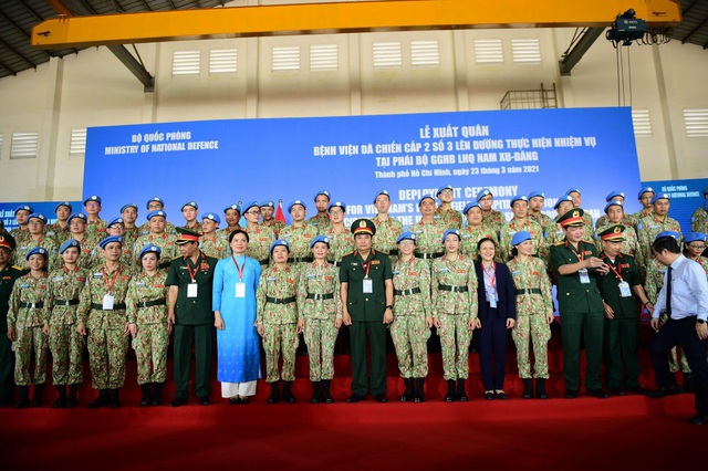 TP.HCM: Bệnh viện d&atilde; chiến cấp 2 số 3 xuất qu&acirc;n đi g&igrave;n giữ h&ograve;a b&igrave;nh Li&ecirc;n Hợp Quốc - Ảnh 1.