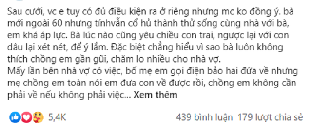 Nghe được mẹ chồng dạy con trai dâu là con, rể là khách, nàng dâu nhẹ nhàng hỏi lại một câu khiến bà đỏ mặt khó xử - Ảnh 1.